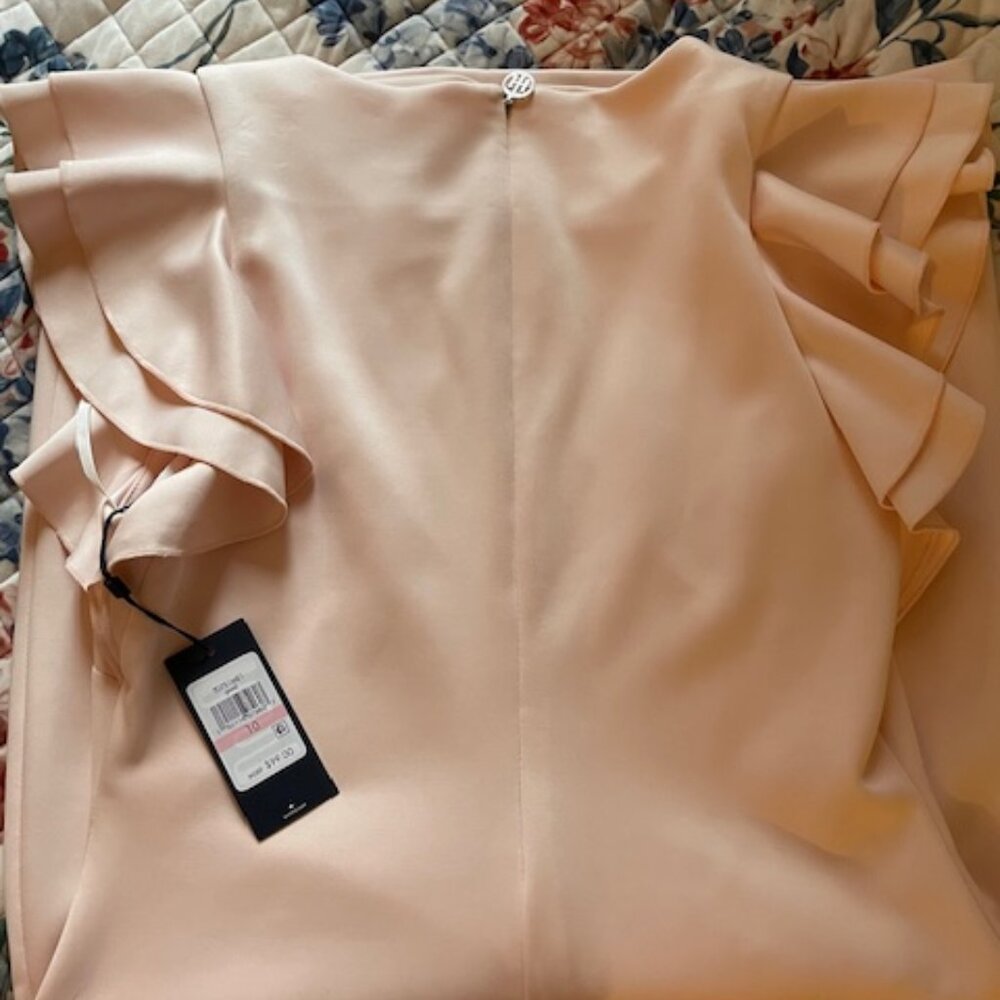 NWT Tommy Hilfiger Ballet Pink Flutter Sleeve Dress - Size 10 - Picture 2 of 6